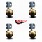 Service Caster 2.5 Inch Windsor Antique Metal Ball Caster - Corner Mount Bracket-SCC, 4PK SCC-GR01S25-DCS-WA-71678-4-CB90-4 - alternate 4